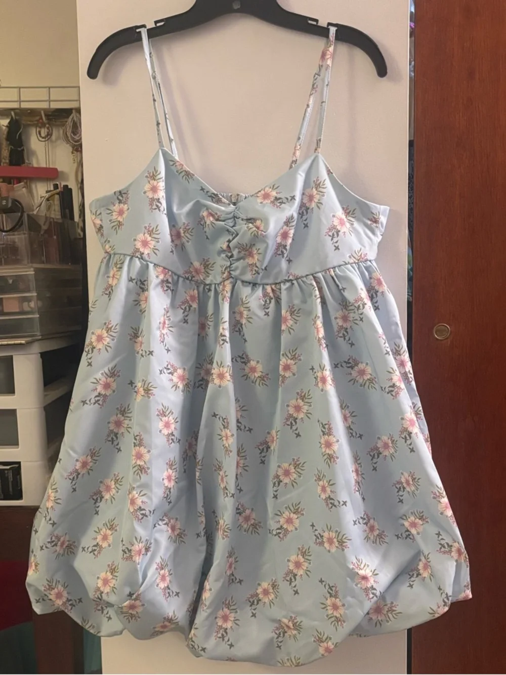 Free People In A Bubble Mini Dress - bluebell floral